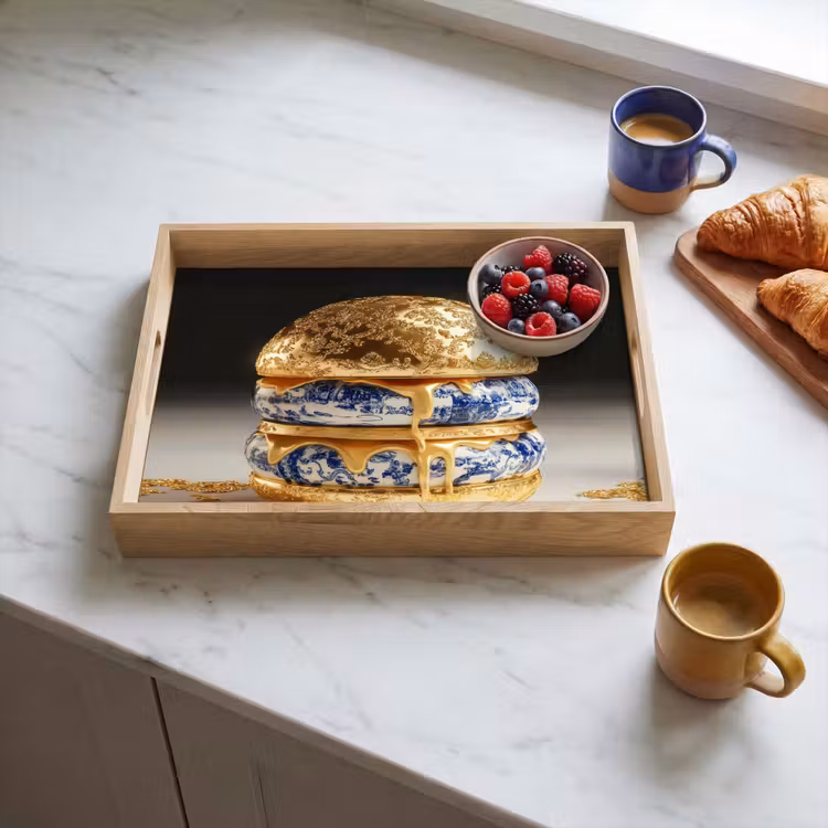 Tablett - Delfter Blau - Gold - Citizen — 3