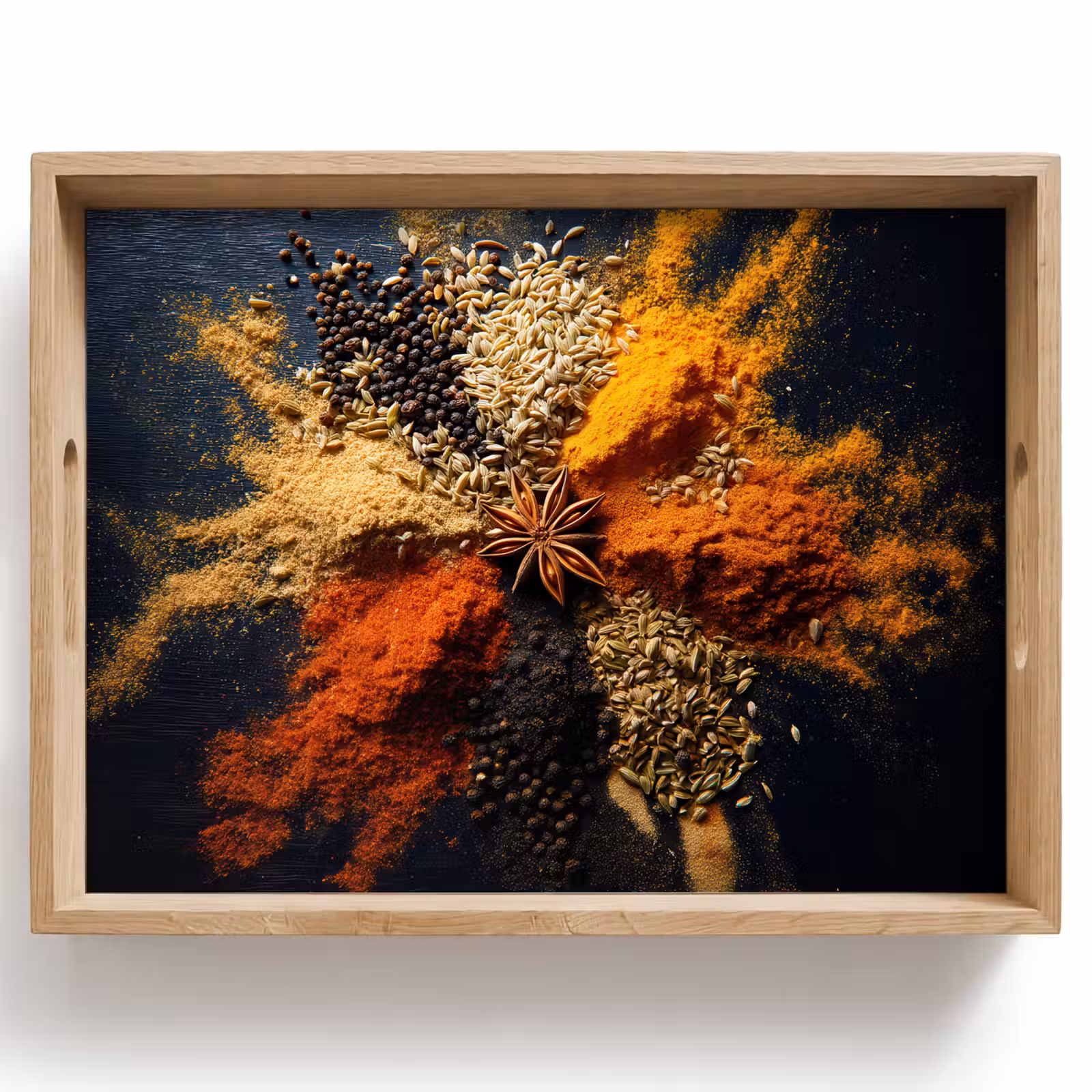 Tablett - Gewürze - Explosion - Orange — 1