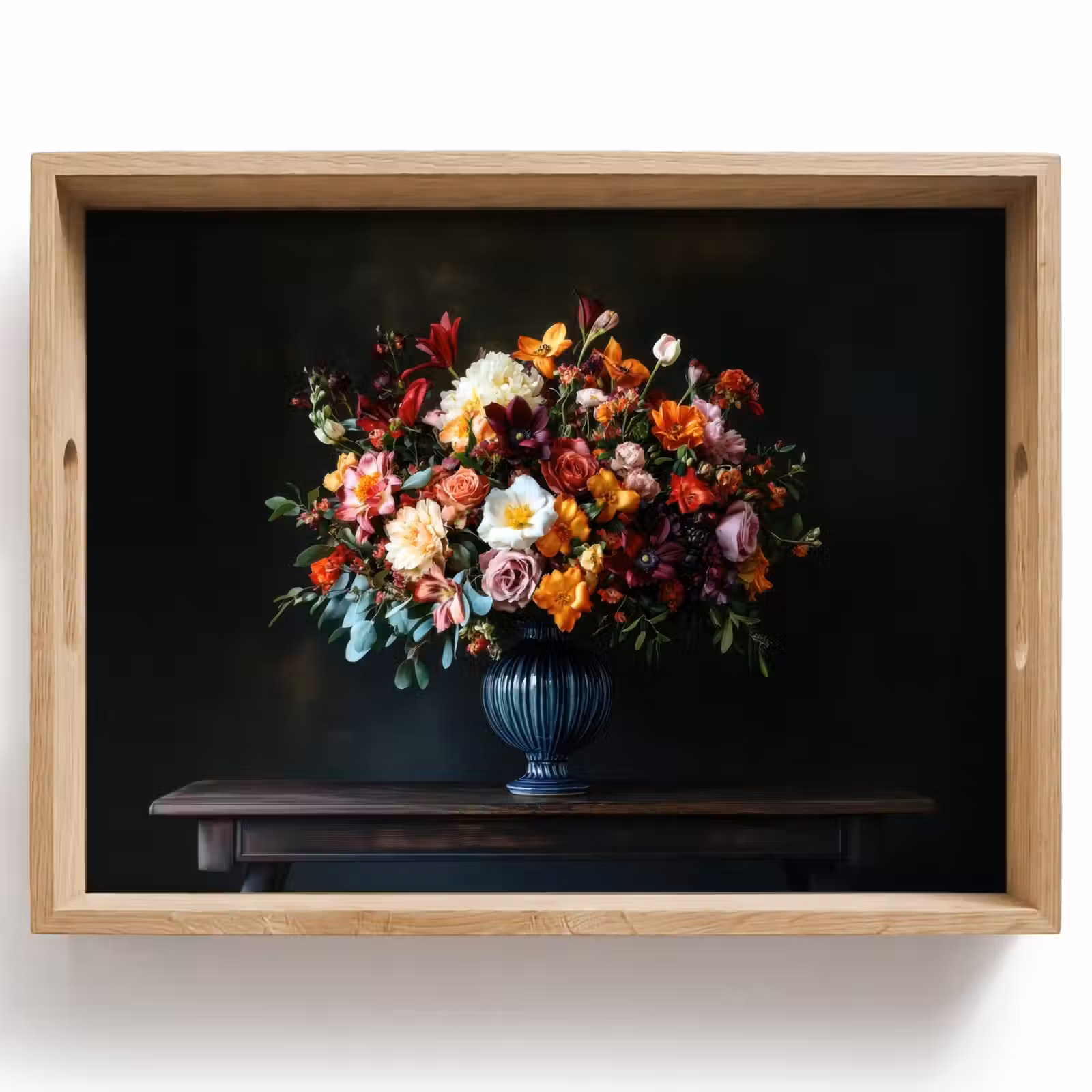 Tablett - Groß - Blumen - Vase - Blumenstrauß — 1