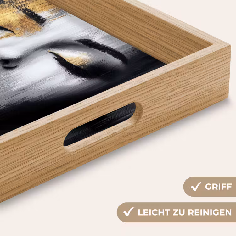 Tablett - Gesicht - Frau - Pinselstriche - Abstrakt — 8