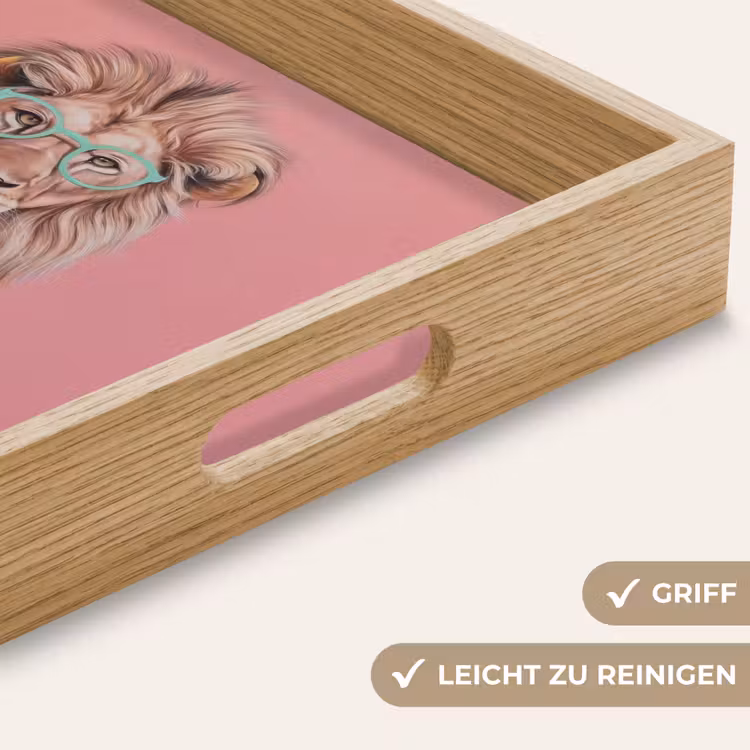 Tablett - Löwe - Anzug - Kariert - Brille — 8