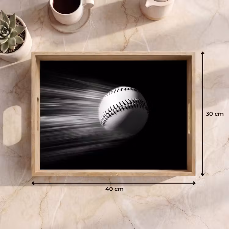Tablett - Baseball - Weiß - Fliegen — 7