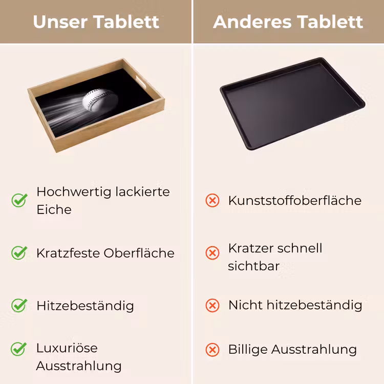 Tablett - Baseball - Weiß - Fliegen — 9