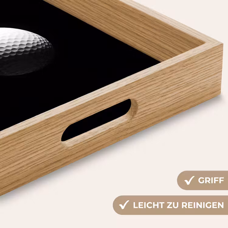 Tablett - Golfball - Minimalistisch - Weiß — 8