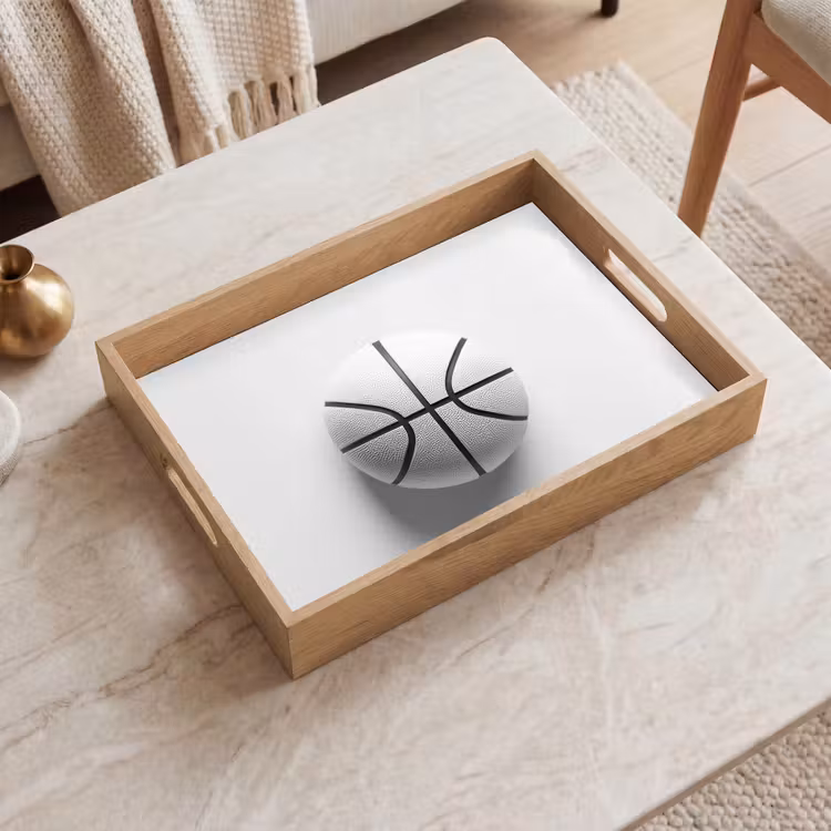 Tablett - Basketball - Weiß - Schatten - Linien — 2