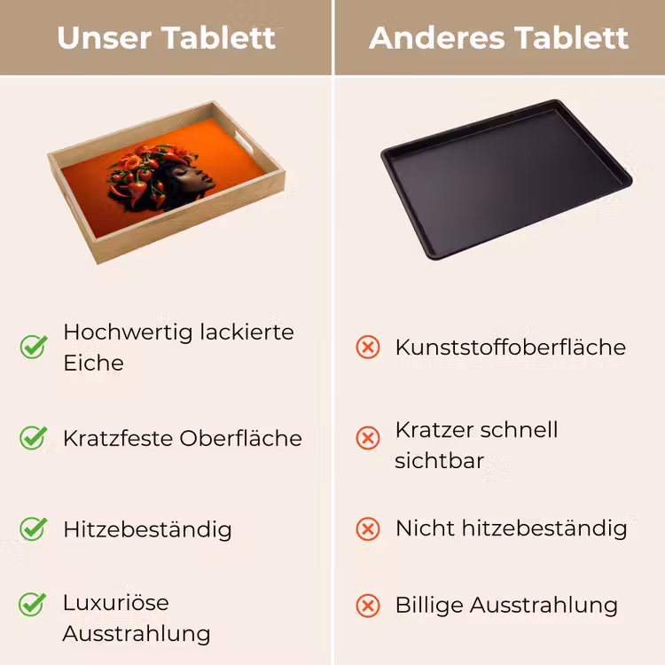 Tablett - Frau - Chilischoten - Blumen — 9