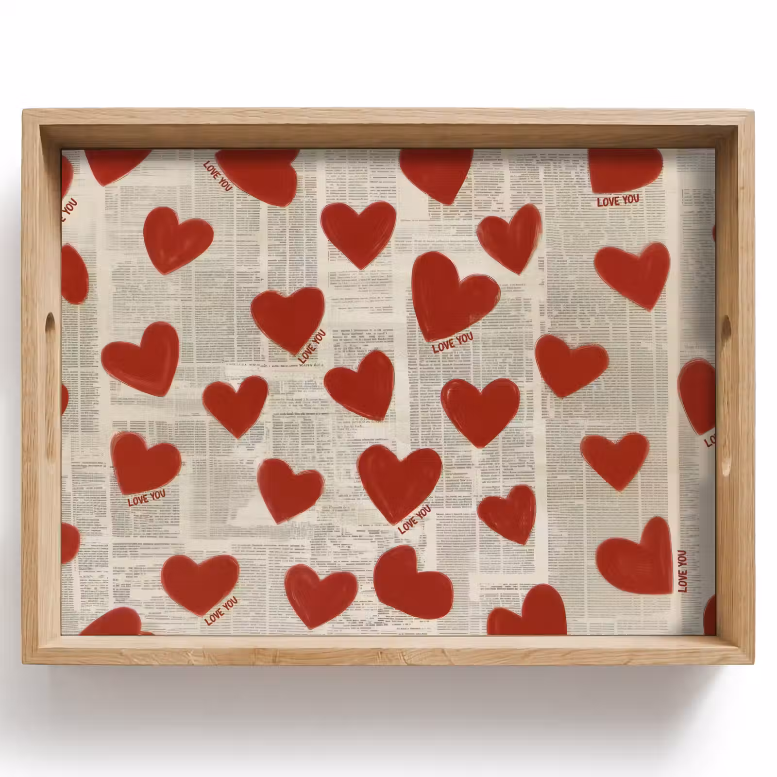 Tablett - Herzen - Zeitung - Loveyou — 1