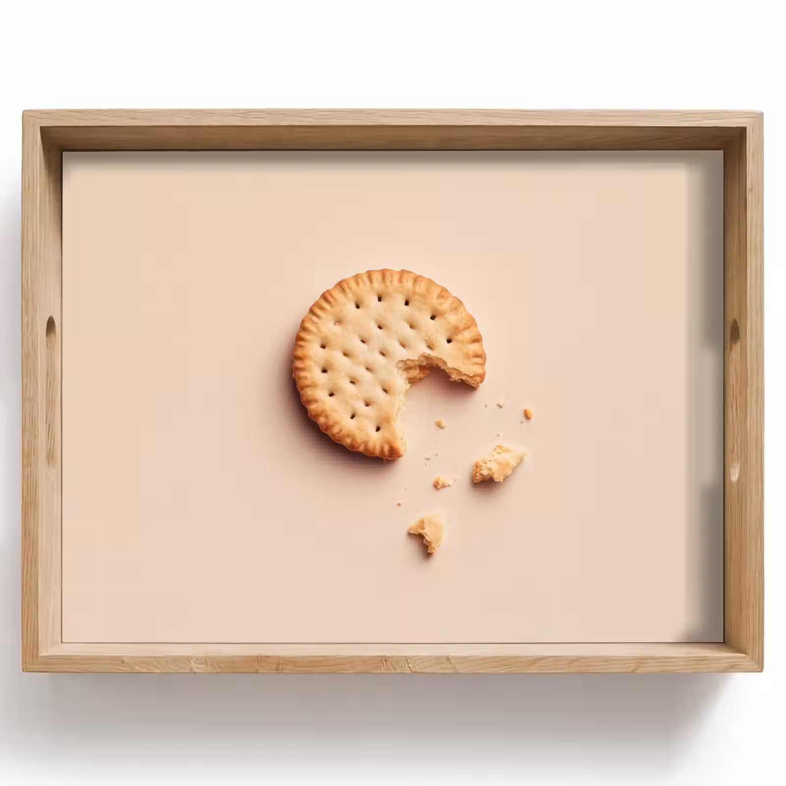 Tablett - Keks - Krümel - beige — 1