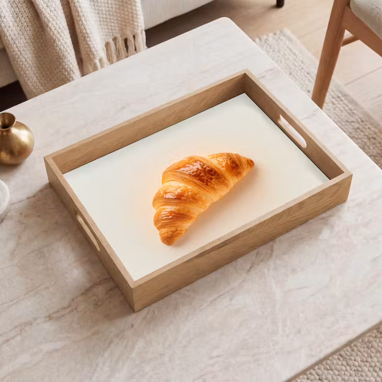 Tablett - Croissant - Brot - Beige — 2