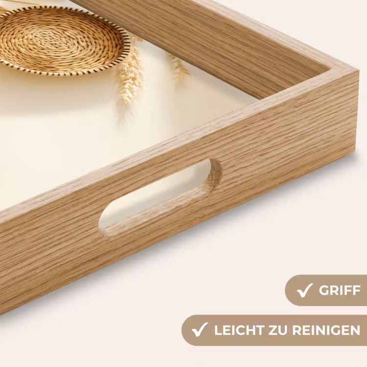 Tablett - Müsli - Holz - Schale - Beige — 8