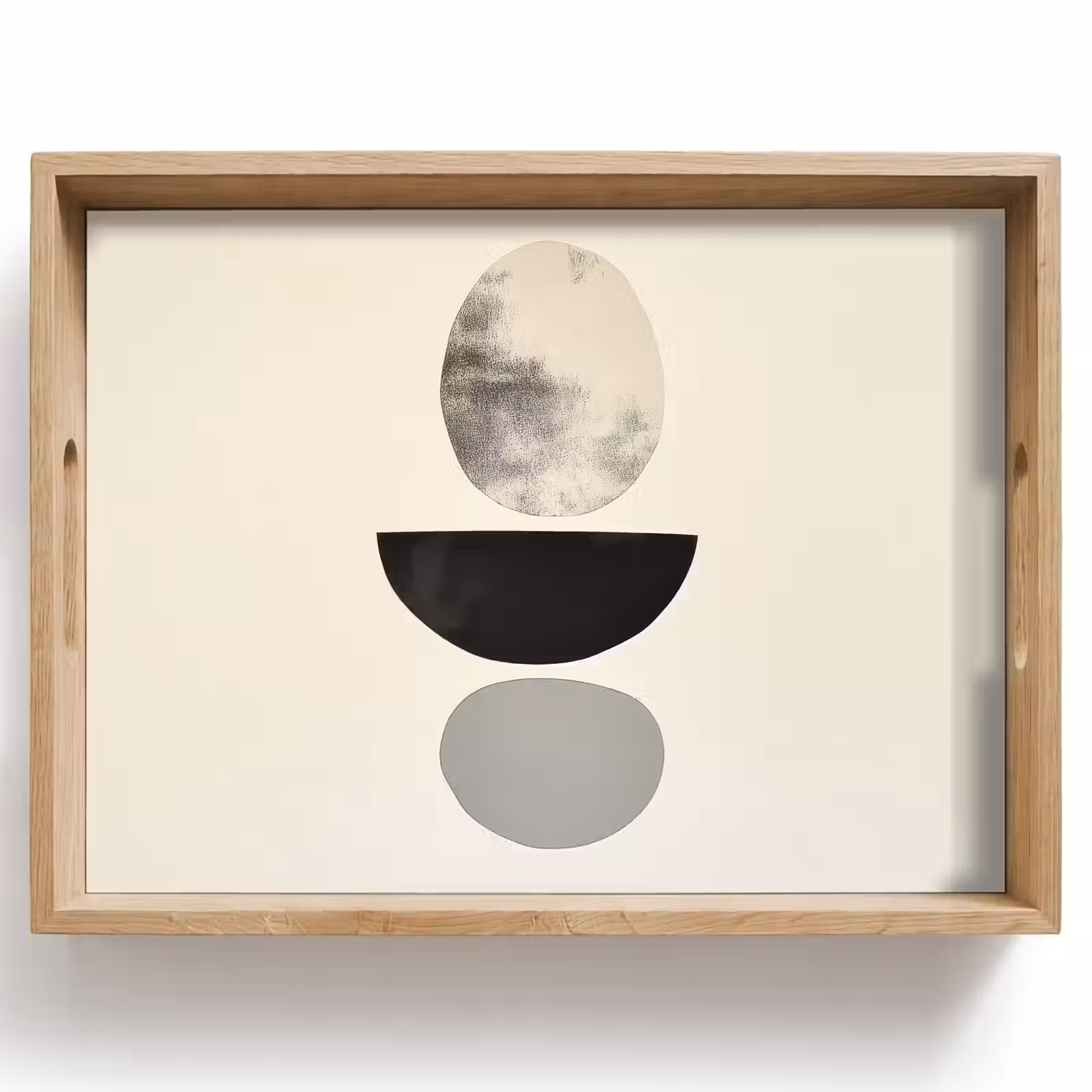 Tablett - Beige - Japandi - Wabi sabi — 1
