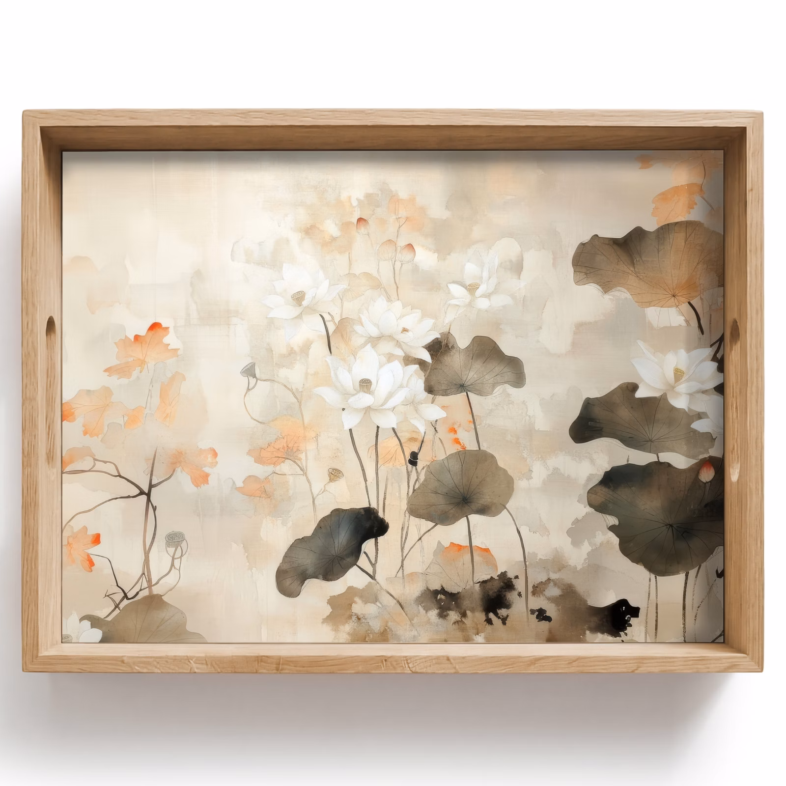 Tablett - Blumen - Japandi - Wabi sabi — 1