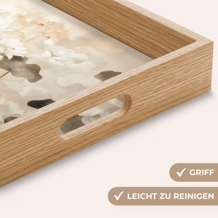 Tablett - Blumen - Japandi - Wabi sabi — 8