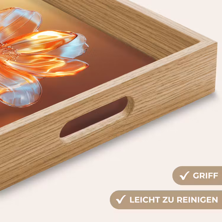 Tablett - Gläser - Blume - Sonnenlicht — 8
