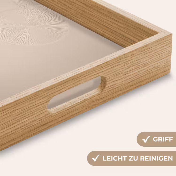 Tablett - Japandi - Beige - Modern — 8