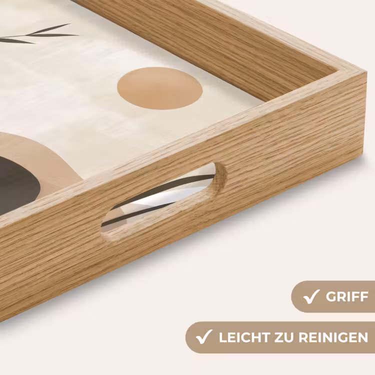 Tablett - Japandi - Landschaft - Beige — 8