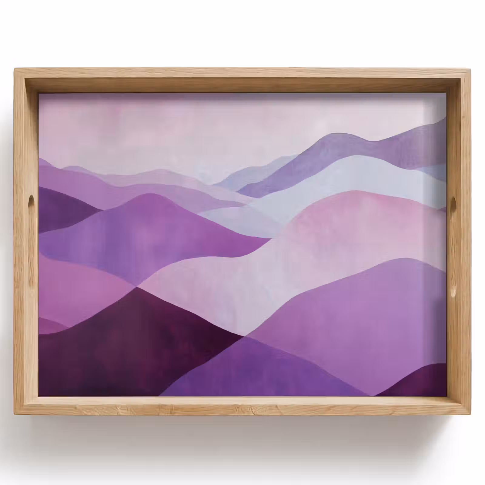 Tablett - Abstrakt - Hügel - Landschaft - Lila — 1