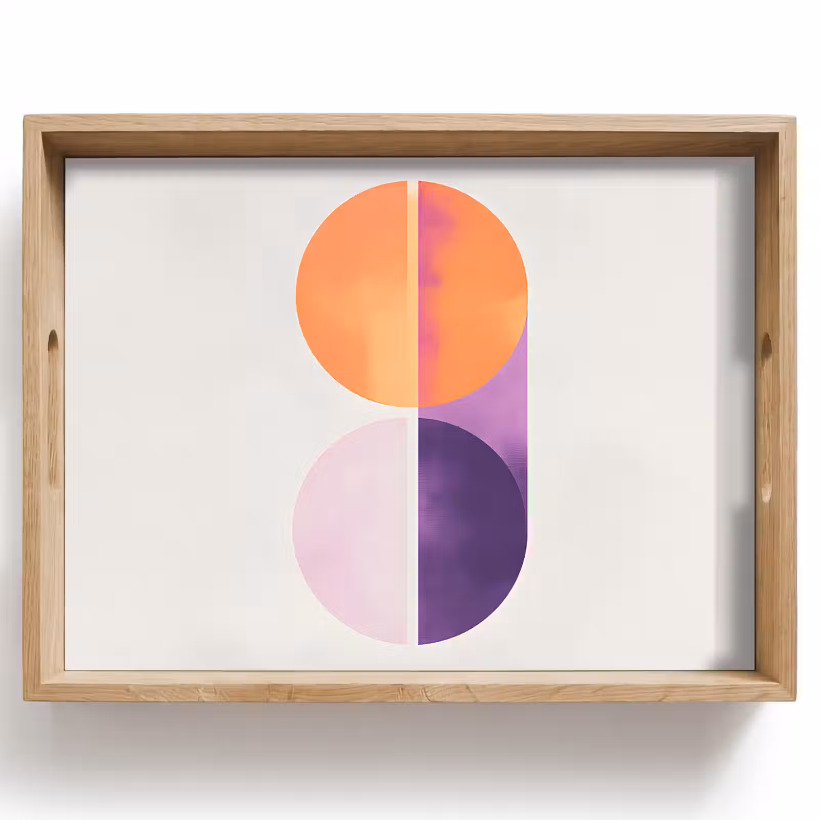 Tablett - Kreise - Abstrakt - Lila — 1