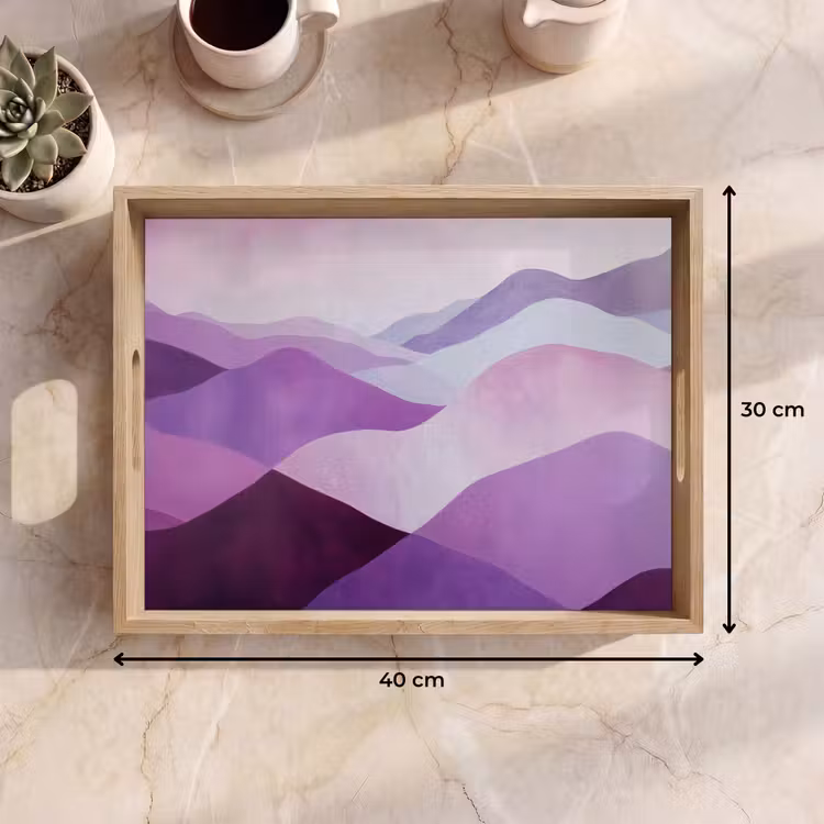 Tablett - Abstrakt - Hügel - Landschaft - Lila — 7