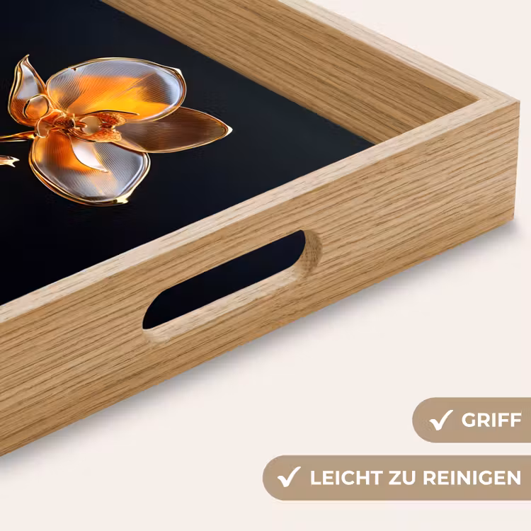 Tablett - Blume - Orchidee - Orange — 8