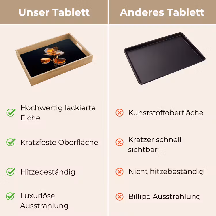 Tablett - Blume - Orchidee - Orange — 9