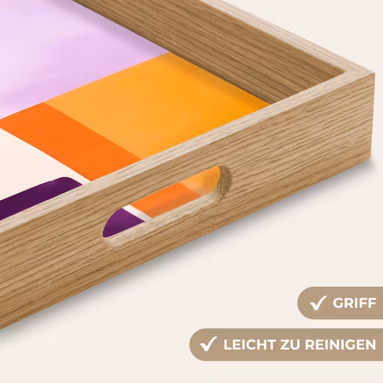 Tablett - Flugzeuge - Abstrakt - Rechteckig - Orange — 8