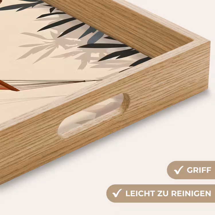 Tablett - Hängematte - Bunt - Blätter - Schatten — 8