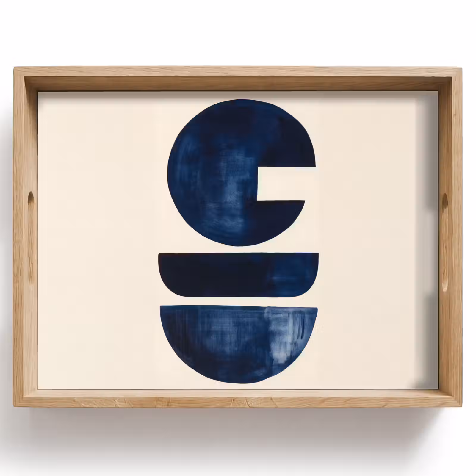 Tablett - Formen - Blau - Abstrakt — 1