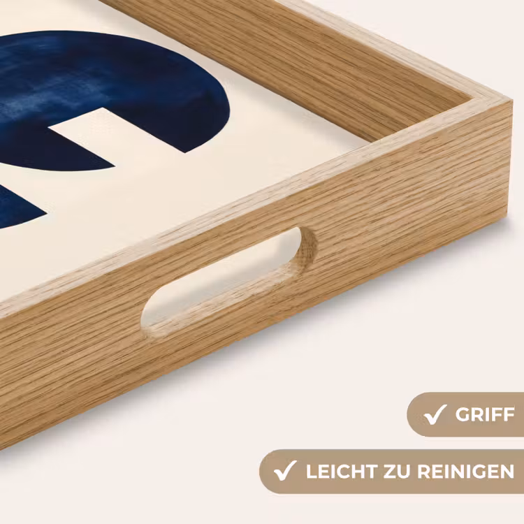 Tablett - Formen - Blau - Abstrakt — 8
