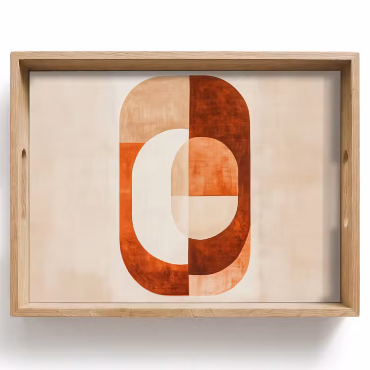 Tablett - Illustration - Abstrakt - Formen - Rot — 1