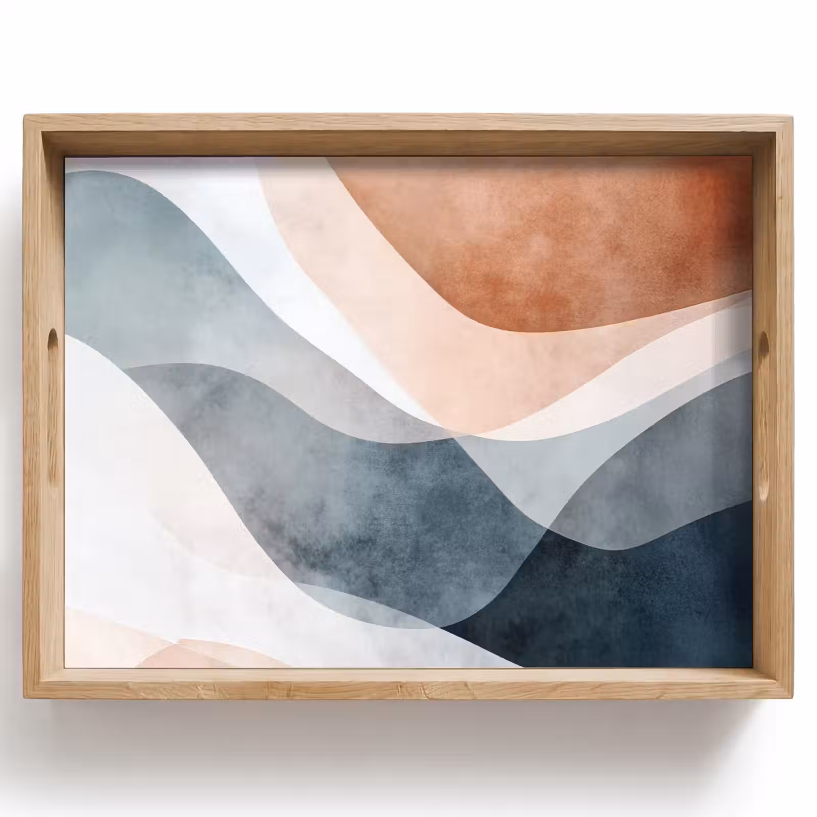 Tablett - Abstrakt - Wellen - Blau — 1