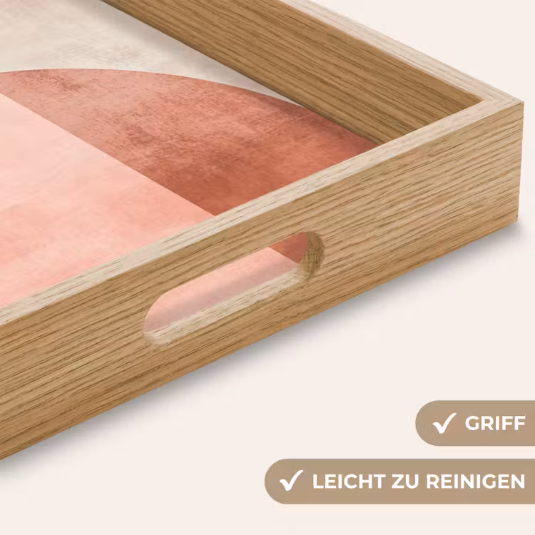 Tablett - Kreis - Abstrakt - Rosa — 8