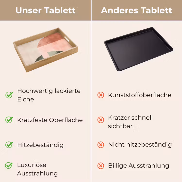 Tablett - Kreis - Abstrakt - Rosa — 9