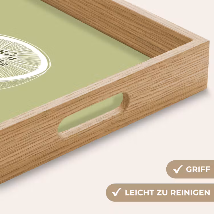 Tablett - Kiwi - Strichzeichnung - Minimalistisch - Grün — 8