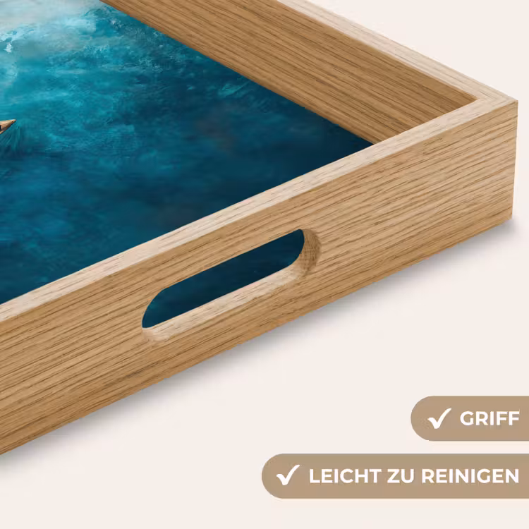 Tablett - Boot - Wasser - Blau — 8