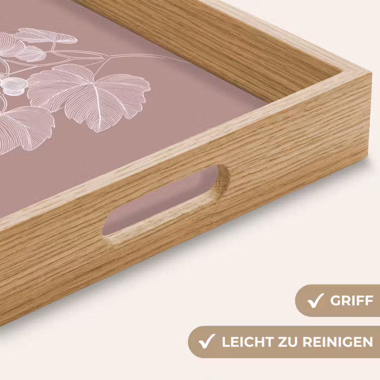 Tablett - Gebinde - Weintrauben - Illustration - Blätter — 8