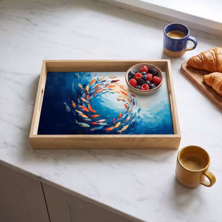 Tablett - Meer - Fische - Bunt - Dynamisch — 3
