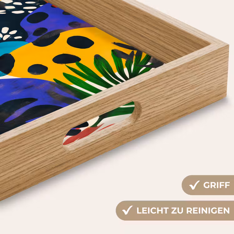 Tablett - Blätter - Formen - Abstrakt - Farbenfroh — 8