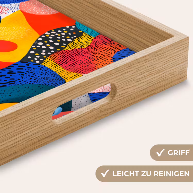 Tablett - Formen - Abstrakt - Punkte - Blau — 8
