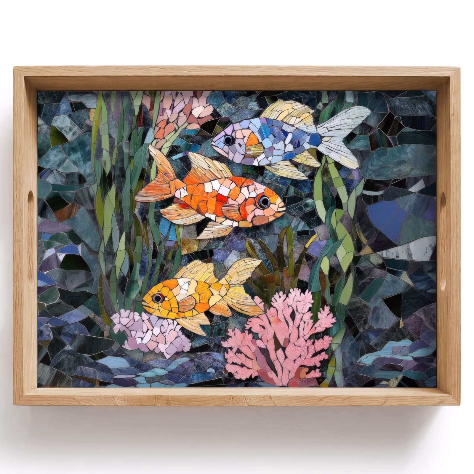 Tablett - Fisch - Koralle - Meer - Mosaik — 1