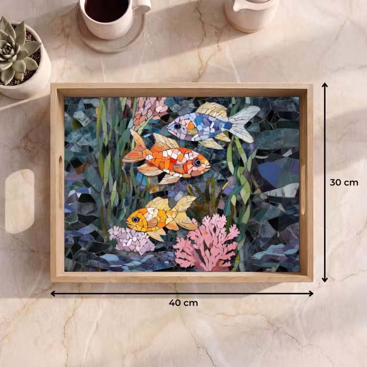 Tablett - Fisch - Koralle - Meer - Mosaik — 7