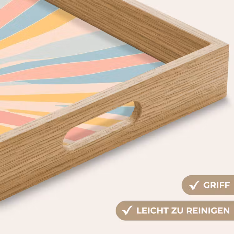 Tablett - Illustration - Sonne - Pastellfarben — 8