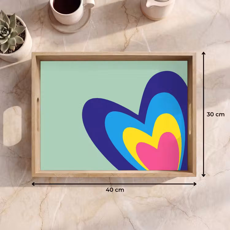 Tablett - Herzen - Bunt - Valentinstag — 7
