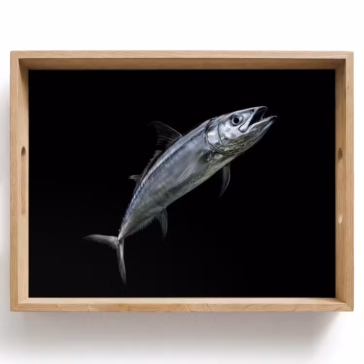 Tablett - Makrele - Fisch - Schwarz — 1