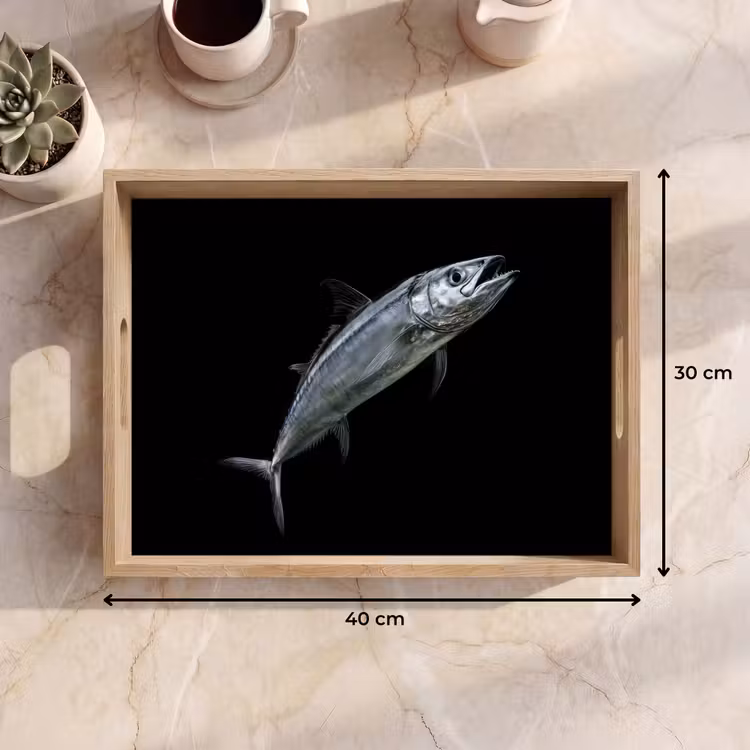 Tablett - Makrele - Fisch - Schwarz — 7