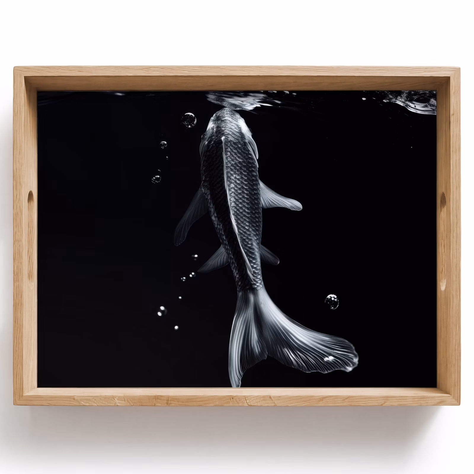 Tablett - Koi - Fisch - Wasser - Schwarz — 1