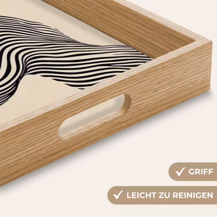 Tablett - Gewellt - Linien - Abstrakt - Silhouette — 8