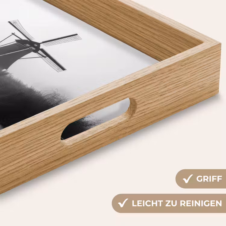 Tablett - Mühle - Spiegelung - Landschaft - Wasser — 8
