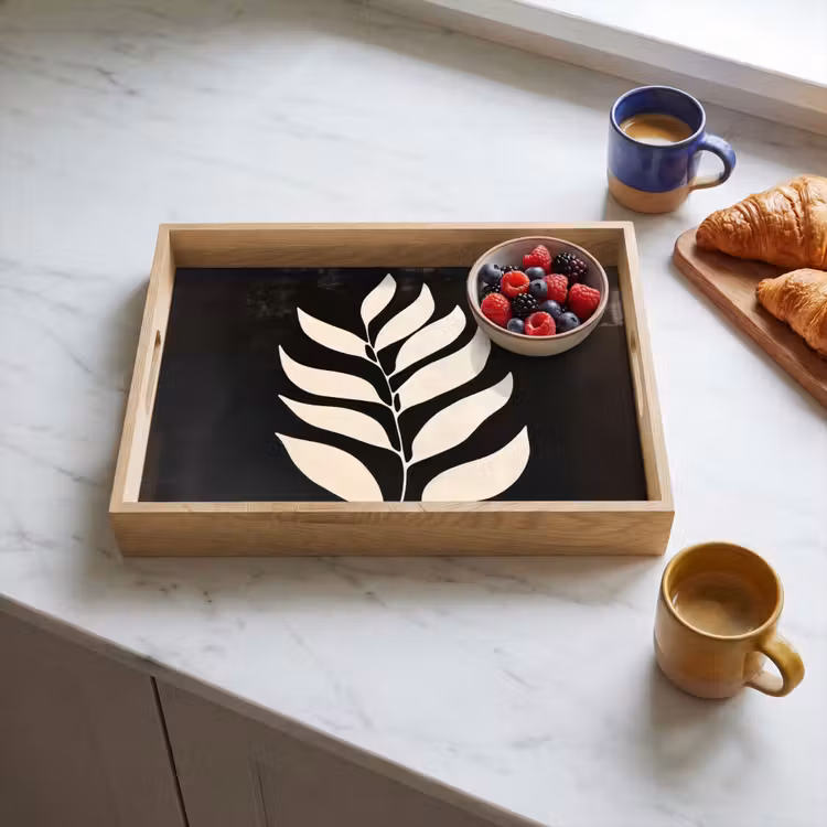 Tablett - Klinge - Weiß - Minimalistisch — 3