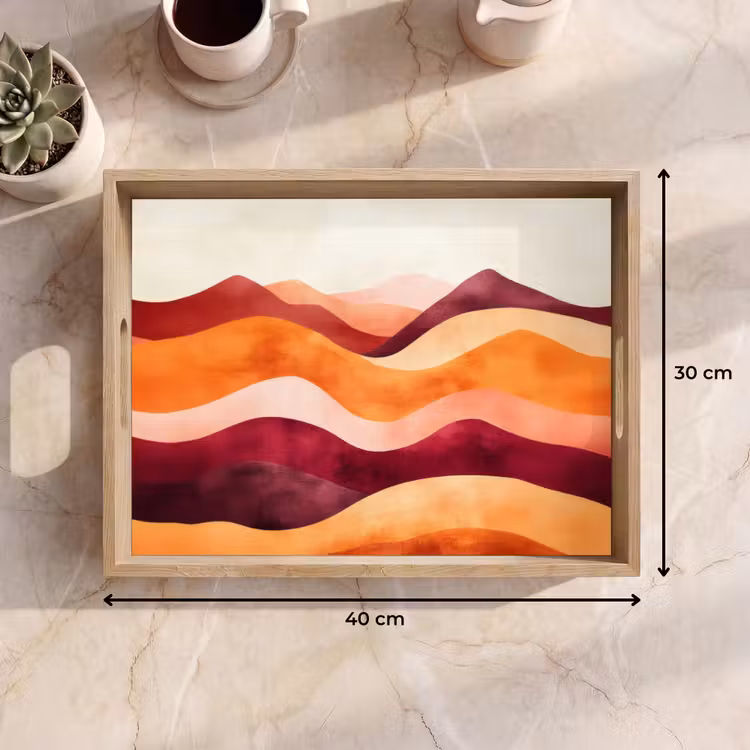 Tablett - Abstrakt - Landschaft - Wellen — 7